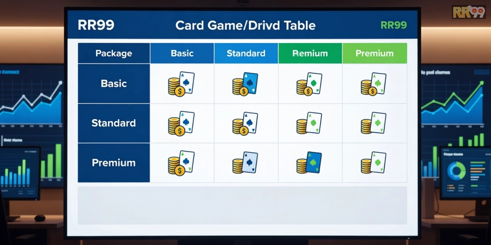 Bảng giá chi tiết các gói tải game bài rr99 cập nhật mới nhất năm 2025