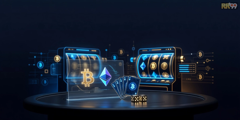 Giới thiệu khái niệm crypto casino rr99 với giao diện hiện đại và các loại tiền điện tử