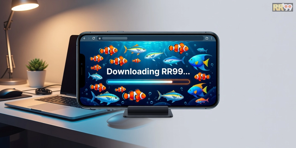 Hình ảnh tải game bắn cá qua trình duyệt di động RR99 mượt mà